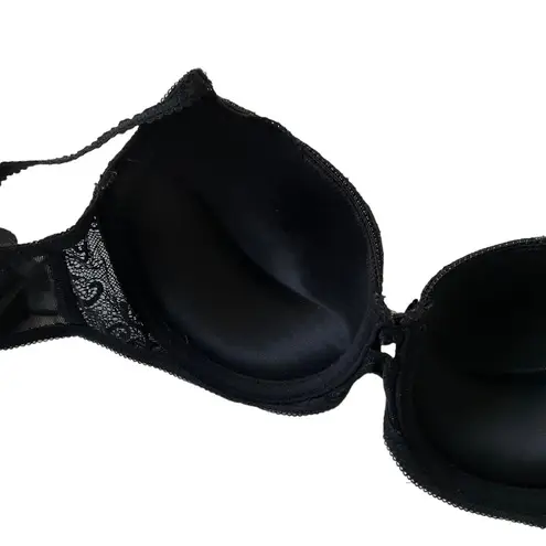 Sophie B Black Lace Push Up Underwired Bra Women's Size 36C | 52-23