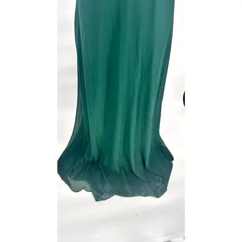 Birdy Grey  Kira Dress‎ Chiffon Emerald Size XXL Bridesmaids Prom One Shoulder