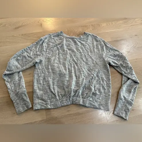 Athleta  Twist Front Coaster Sweatshirt heather gray small