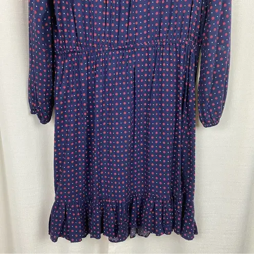 Draper James  Blue&Red Floral Shift Dress Sz.M