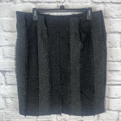 Richard Malcom Frayed Aline Dark Academia Career Work Lined Skirt Size 12