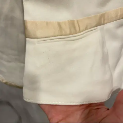 Valentino Garavani Gorgeous y2k Valentino Spa cropped silk trim blazer size 4 made in Itlaly