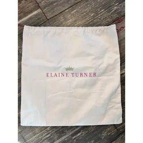 Elaine Turner Red Croc Embossed Genuine Leather Purse Shoulder Bag Satchel Tote