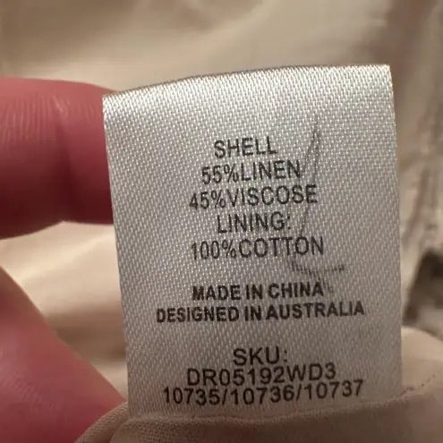 Meshki Eloise Linen Dress Natural