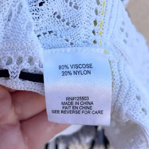 Torn By Ronny Kobo Ronny Kobo Henya open knit bell sleeve boho top size S small