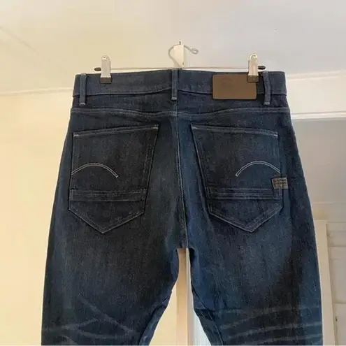 G-star Raw Arc 3D Boyfriend Jeans in Dark Blue Size W28/L28 Retail $160