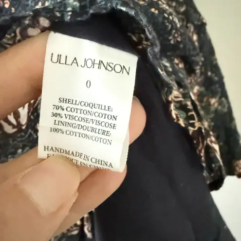 Ulla Johnson Juniper Mini Dress in Twilight Navy Floral - Size 0
