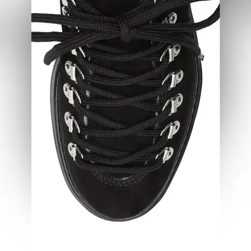 Schutz Lucille Faux Shearling-Lined Suede Hiking Boots Size 7 New in Dust Bag