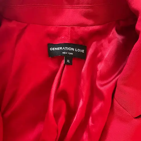 Generation Love New! Delilah Blazer in Red Size XL $385