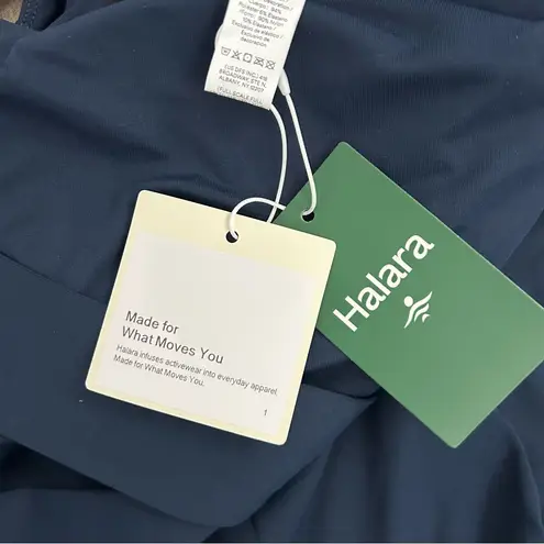 Halara U Back Sleeveless Casual Wide Leg Jumpsuit Dark Sapphire Blue NWT L