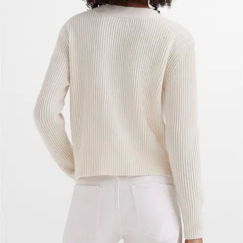 Club Monaco Button Cardigan in Off White Size XL