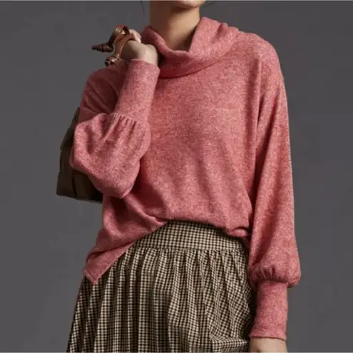 Maeve Anthropologie Cowl Neck Long Sleeve Pullover Top Soft Stretch Blend Sz S