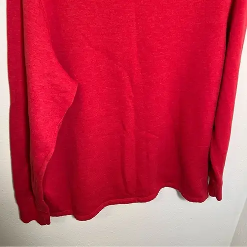Positivitees Sweatshirt Love Heart Red White Size XL
