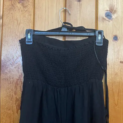 White Birch black label Full Size Halter Neck Wide Leg Jumpsuit Pockets medium