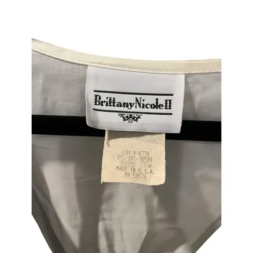 Vintage 90's Brittany Nicole II Cactus Western Women's Vest Casual Tapestry Brown Size 20W