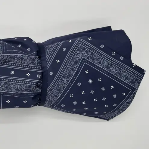 Stylestalker Bandana Print Halter Mini Dress Size Small Navy Built in Shorts