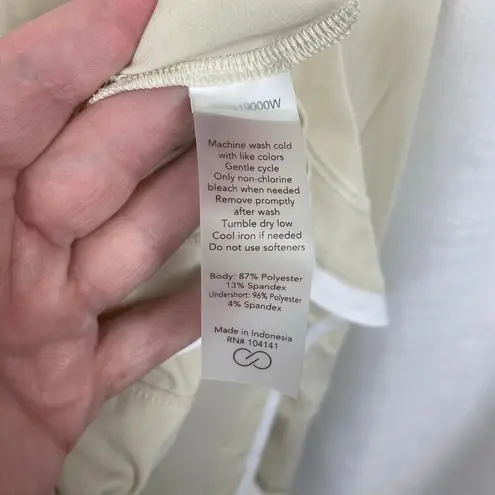 Calia Beige Light Sand Sleeveless Zip Mock Neck Golf Mini Dress Sz.XL NWT Tan