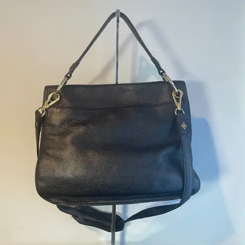 MCM 2- Way Grained Cowhide Leather Bag - Black - Preowned