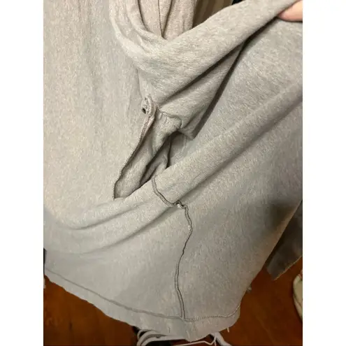 Enza Costa Gray Long Cardigan Size M