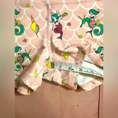 Wodbottom Mermaid and Seahorse Shorties, Size Large Pink