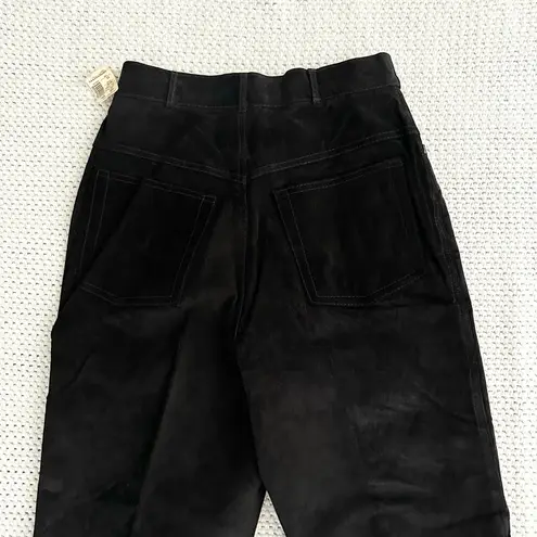 Contrasts Vintage Deadstock Black Leather High Rise Straight Leg Pants 11 Korea