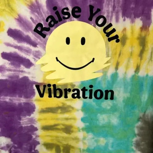 Year of Ours Rainbow Tie Dye Smiley Face Graphic Tee Cropped Baby Top L Yellow Size undefined