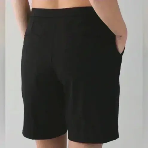 Lululemon  LLL Long Story Short black high rise athletic shorts in size 4