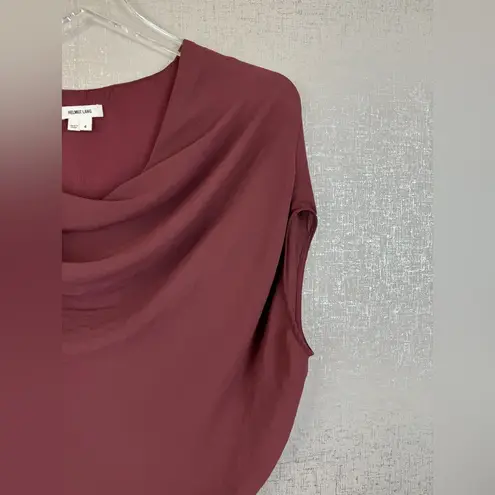 Helmut Lang  Draped Asymmetrical Dress in Burgundy/Wine Size 4