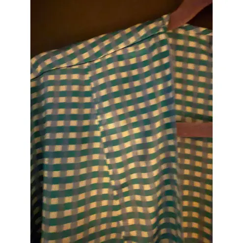 Cacique Women's Purple and Green Plaid Robe Size M/L