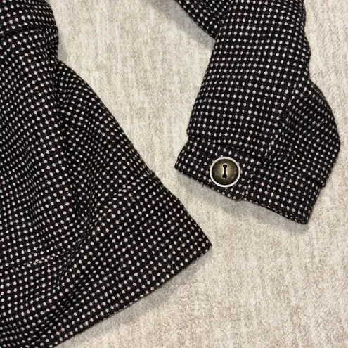 Pink Envelope NEW Large Coat Black pink polka dots Bow back-lined Warm! junior