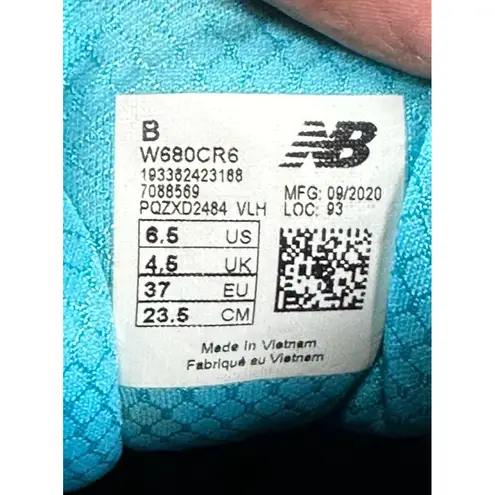 New Balance  680v6 White Grey Running Shoes Sz 8.5