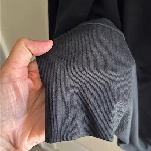 Garnet Hill NWT Cowl-Neck Knit Tunic black XL comfy lounge soft oversized fall