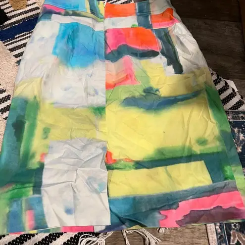 Teri Jon watercolor skirt 2