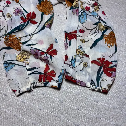 Dress Forum Floral V-Neck Dress / Romper, Size M