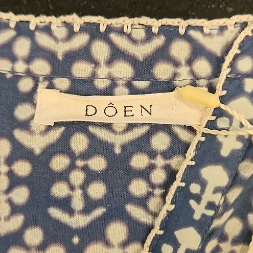 💕DOEN💕 Suri Top ~ Soledad Bloom Blue XL NWT