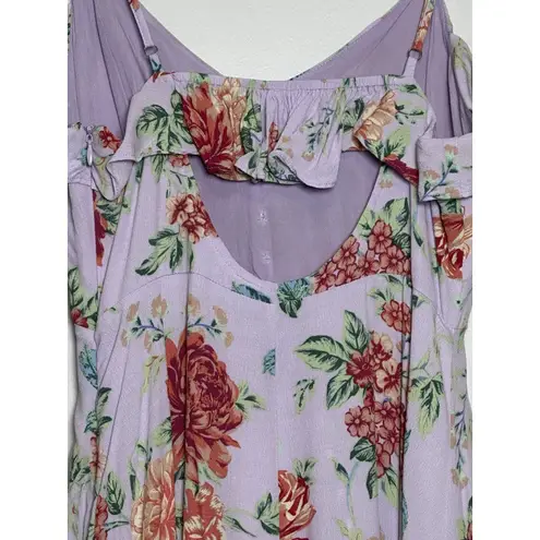 Dress Forum Pacsun Lavender Rose Garden Maxi Feminine Ruffle Small