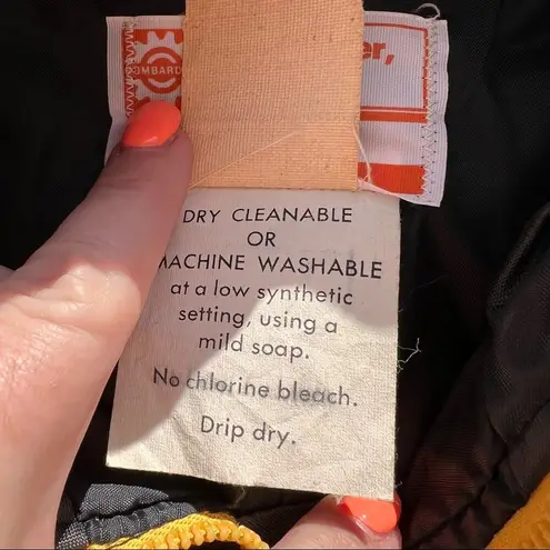 Vintage 70s Bombardier Mode Inc Ladies High Fashion Suit snow ski winter Black Size M