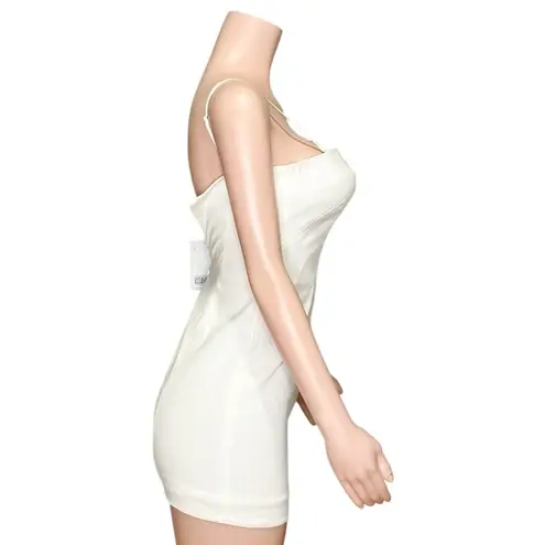 COS Linen-Blend Bustier Corset Mini Dress, White, 2 (US)