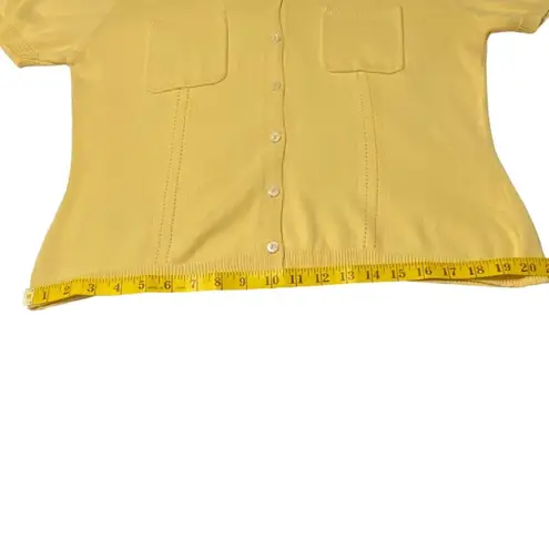 Apostrophe Canary Yellow Cardigan, Large