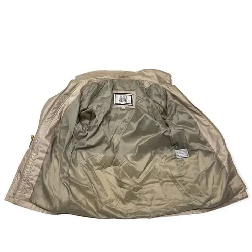 Fleet Street VINTAGE 80’s Women’s Tan Zip Trench Coat Rain Jacket Size PM