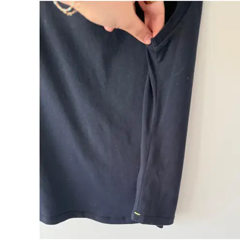 Lilla P Women's Navy Curved Seam Sleeveless Tank Top Women's Size S NWOT Blue