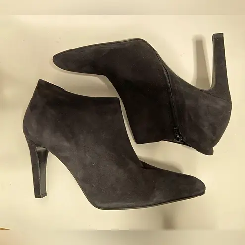 Ralph Lauren , black suede stiletto booties sz 9.5