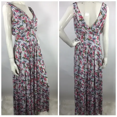 MISA Los Angeles Tbags Los Angeles Floral Tiered Maxi Dress