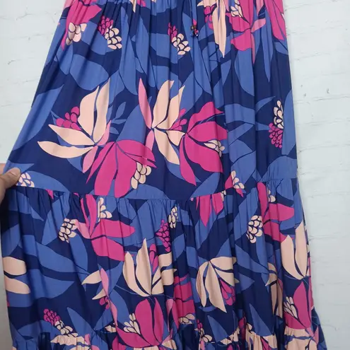 Abel the label  Anthropologie Santa Cruz Floral Strapless/Halter Midi Dress / Maxi Skirt ~ SMALL