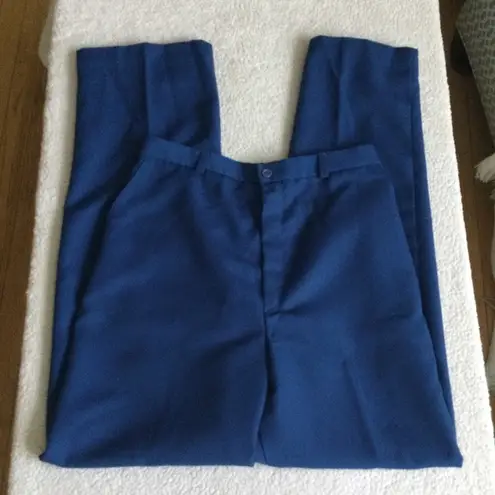 Vintage Southern Lady High Waist Pleated Pants Blue