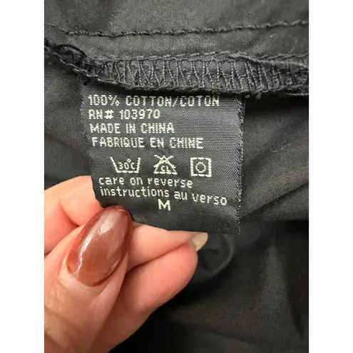 OBEY Black Hooded Lightweight Jacket Women's M Embroidered Birds Zip Up Size M