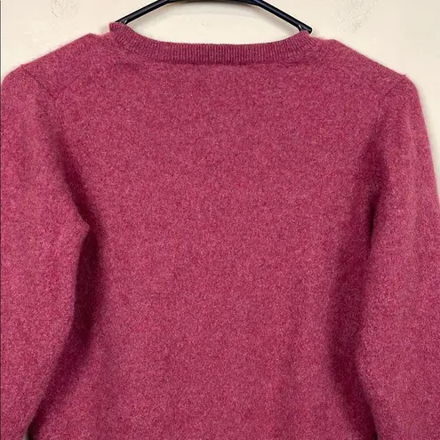 Lochmere Women’s Washable Cashmere Red Knit Comfy Cozy Crewneck Sweater Size M