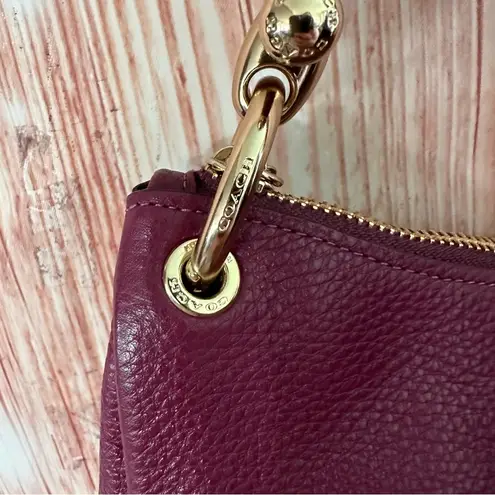 Coach Outlet Mia Wine Shoulder Bag