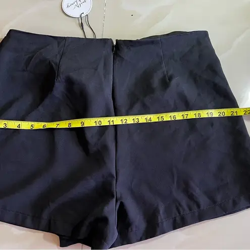 milk & honey Skirt/shorts black Size XL polyester spandex zippers