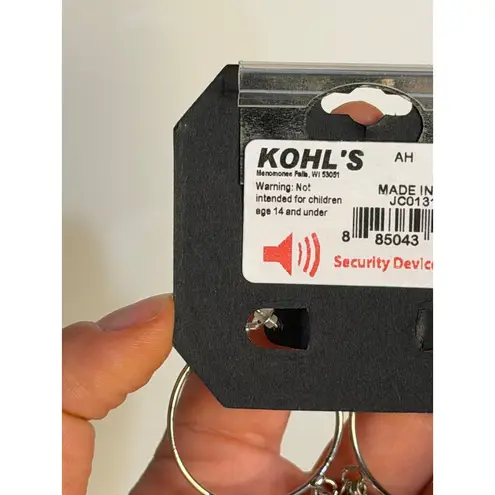 Juicy Couture  Oversized Gold Hoop Earrings Heart Locket Charm Rhinestone NWT